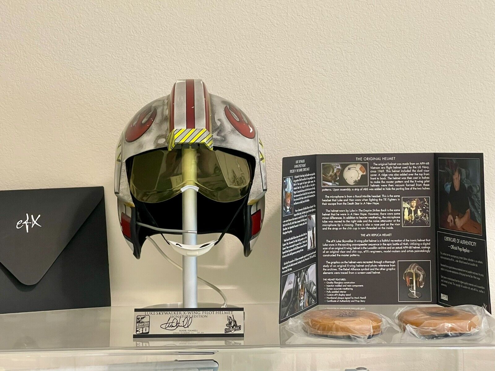 Star Wars EFX Luke Skywalker Mark Hamill Signature ESB X-Wing Helmet Prop /250