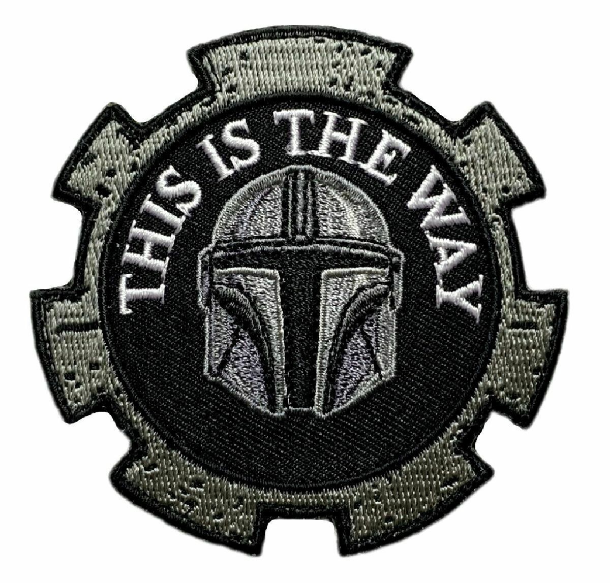 This is Way Embroidered Mandalorian Patch [Hook Fastener -TW7]