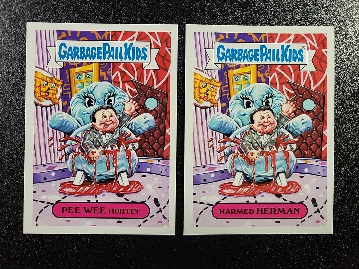 Paul Reubens Pee-Wee Herman Pee-Wee's Playhouse Spoof Garbage Pail Kids Card Set