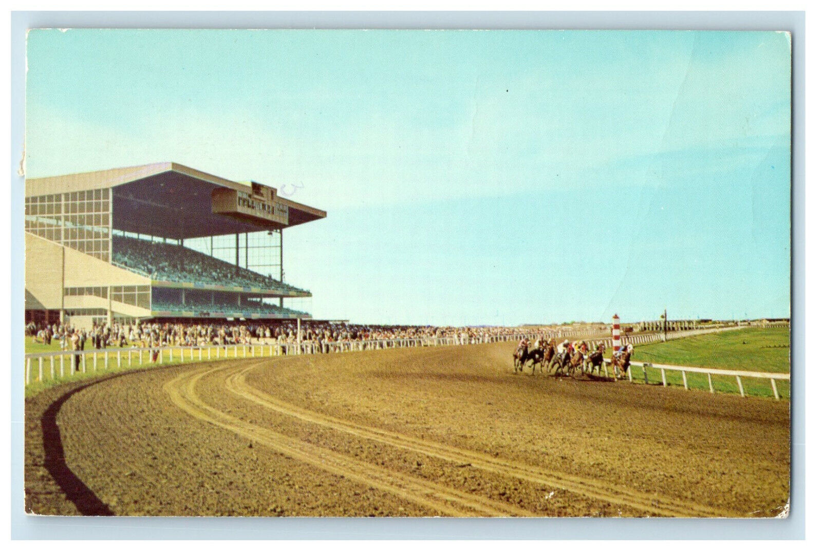 c1970's Assiniboia Downs, Home of Racing in Manitoba Canada Vintage Postcard