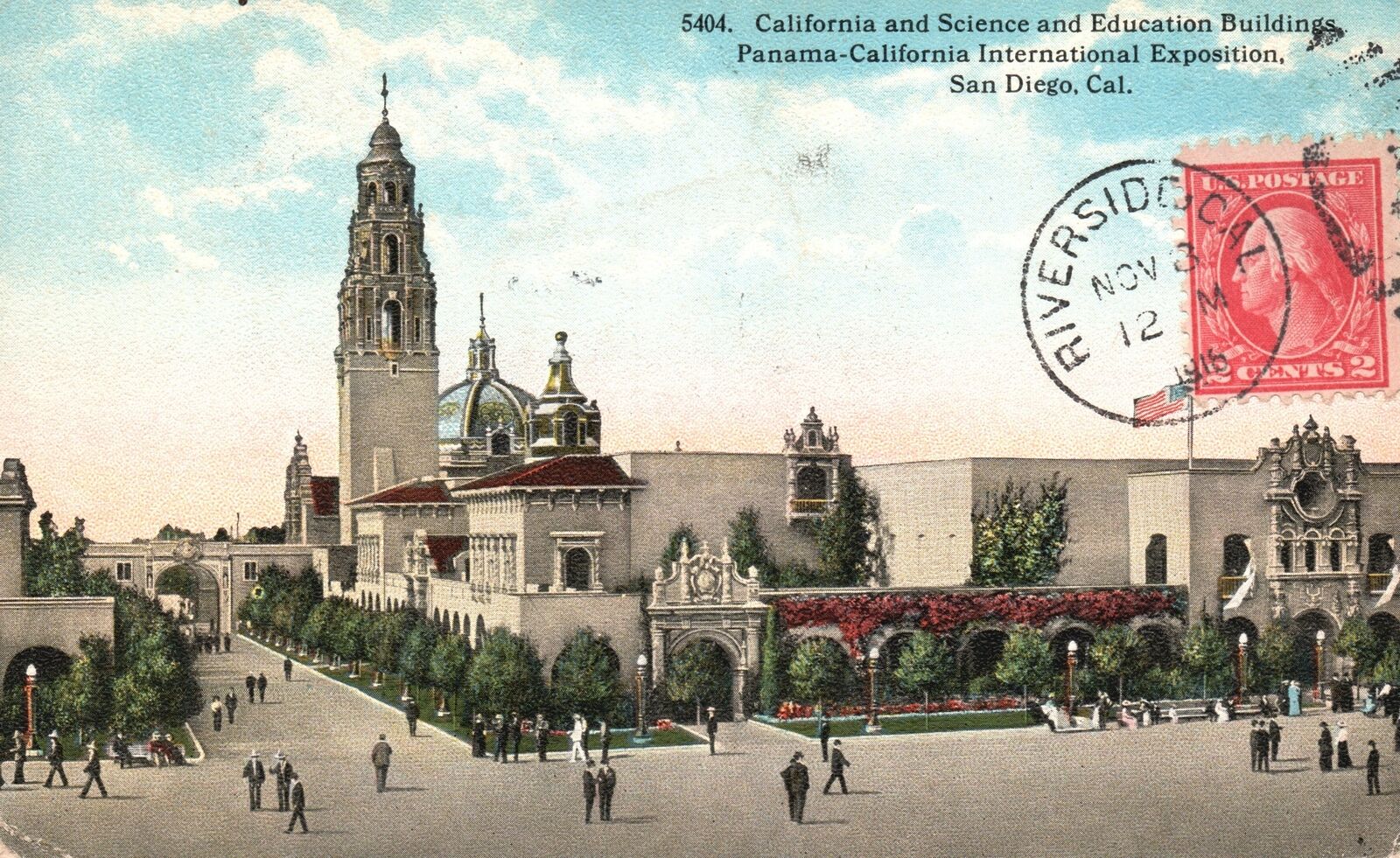 Vintage Postcard 1916 Science & Education Building Pan. Pac. Int. Expo Calif. CA