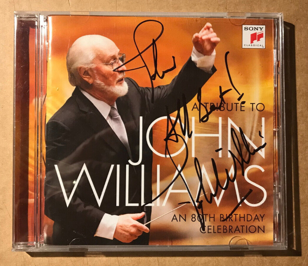 JOHN WILLIAMS Composer Star Wars Genuine Authentic Signed CD UACC COA v4