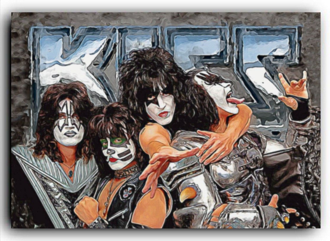 Legendary KISS Rock Band Custom Trading Card