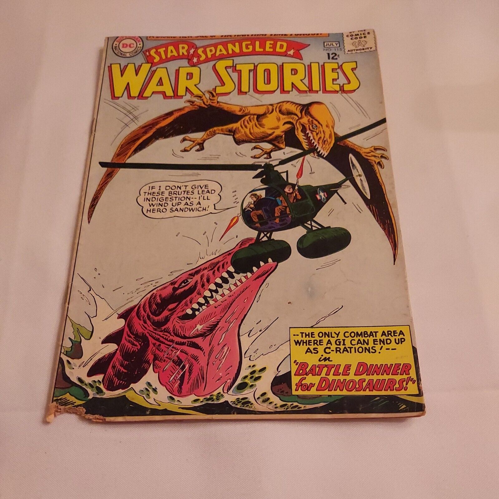 1964 June/July, Star Spangled War Stories Comic Book by National Comics No. 115