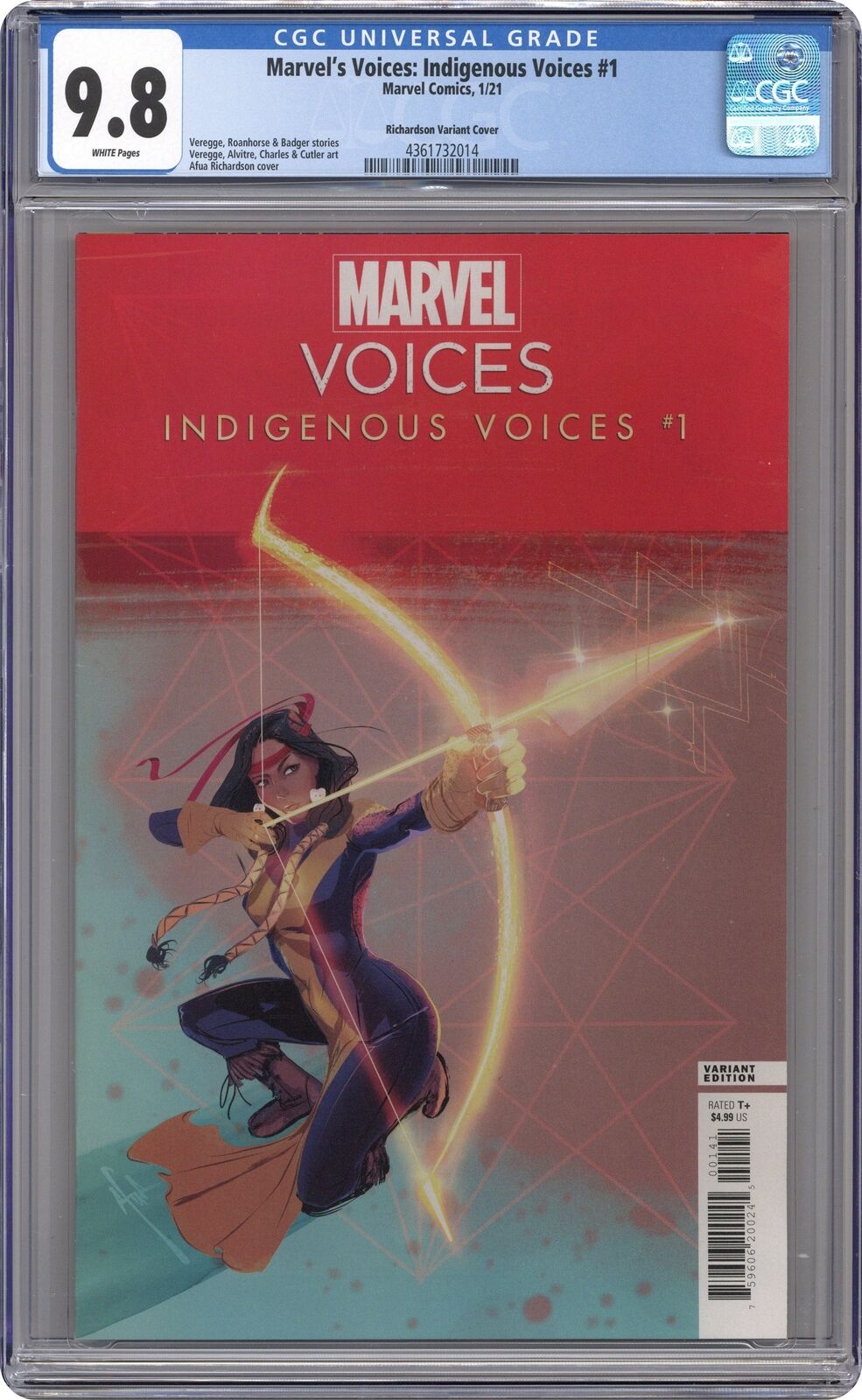 Marvel\'s Voices Indigenous Voices 1D Richardson Variant CGC 9.8 2021 4361732014