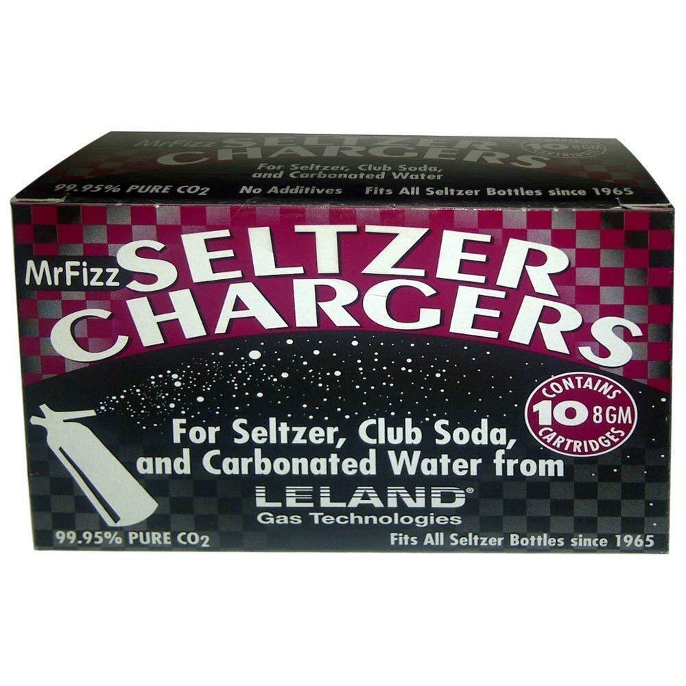 Leland Soda Chargers Seltzer Chargers Co2, 40 Count,silver