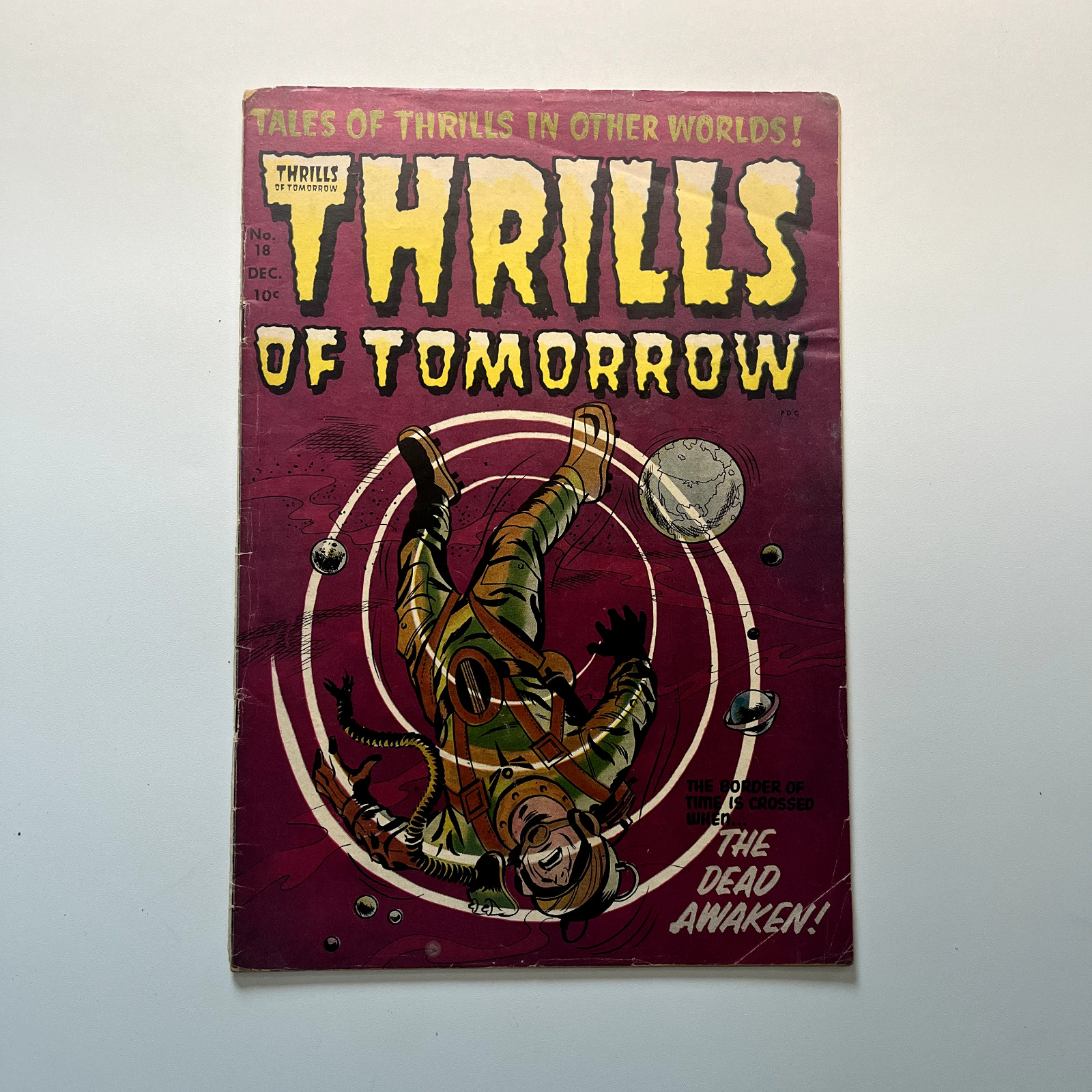 Thrills of Tomorrow #18 (1954 Harvey Comics) Pre-Code Horror & Sci-Fi [VG/VG+]