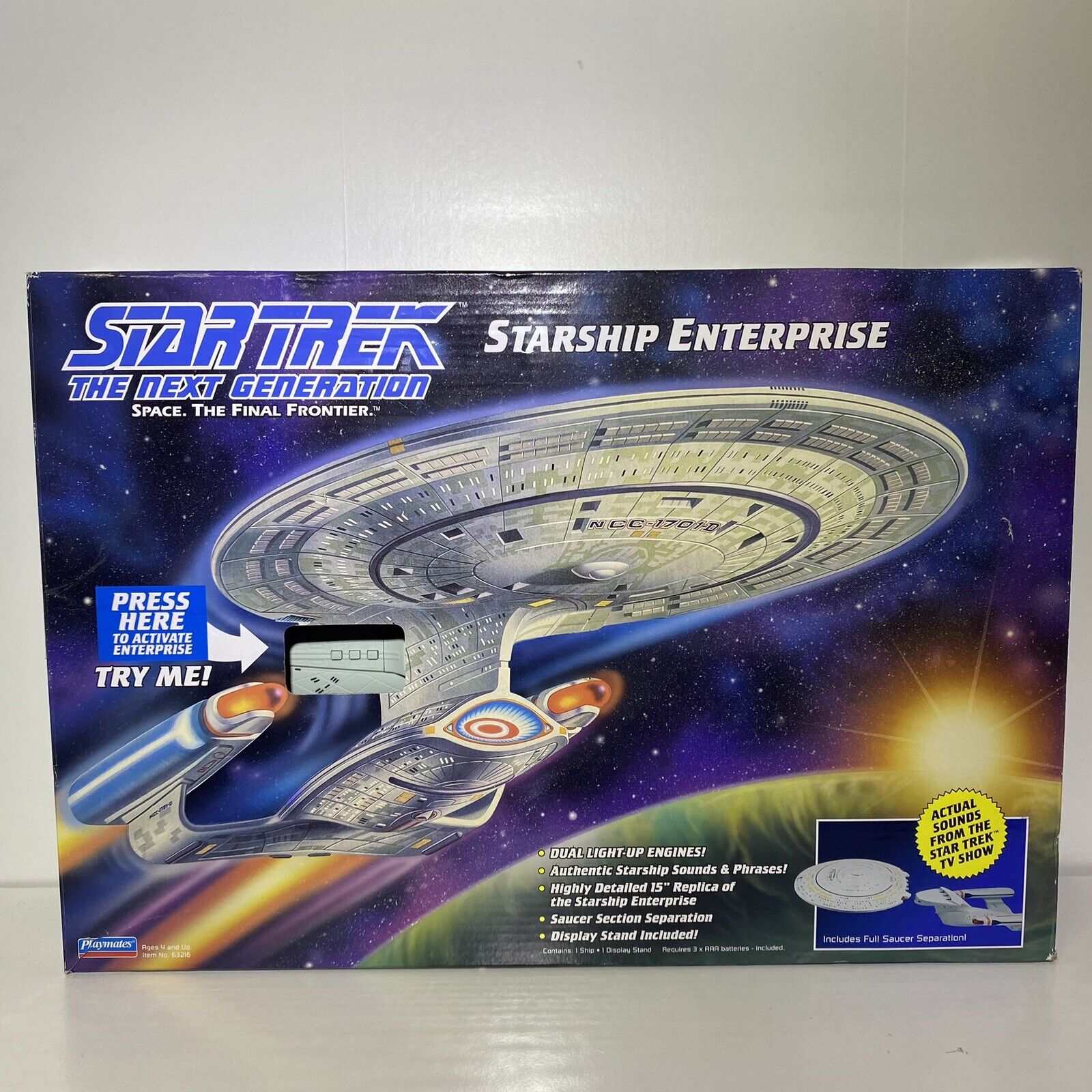 2023 Playmates Star Trek The Next Generation Starship Enterprise Collector Toy