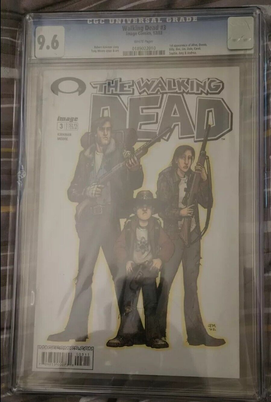 The Walking Dead #3🔥CGC 9.6 🔥Image Comics 2003 🔥1st Carol Andrea Dale🔥