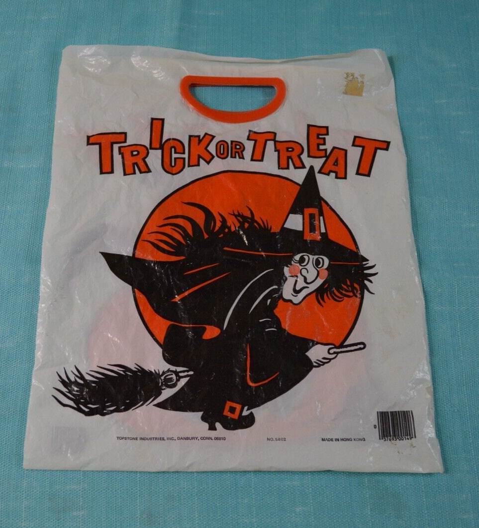 Vintage Halloween Trick Or Treat Bag Topstone Industries, Inc. No. 5802