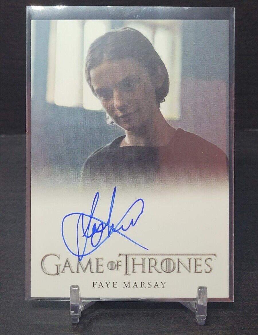 2017 Rittenhouse Game Of Thrones Full Bleed Autograph Faye Marsay As The Waif