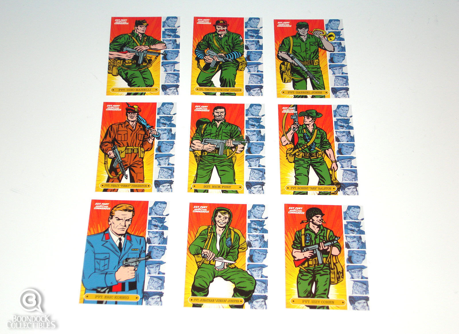 2013 Sgt. Fury & His Howling Commandos 9 Card Set Complete Rittenhouse Marvel
