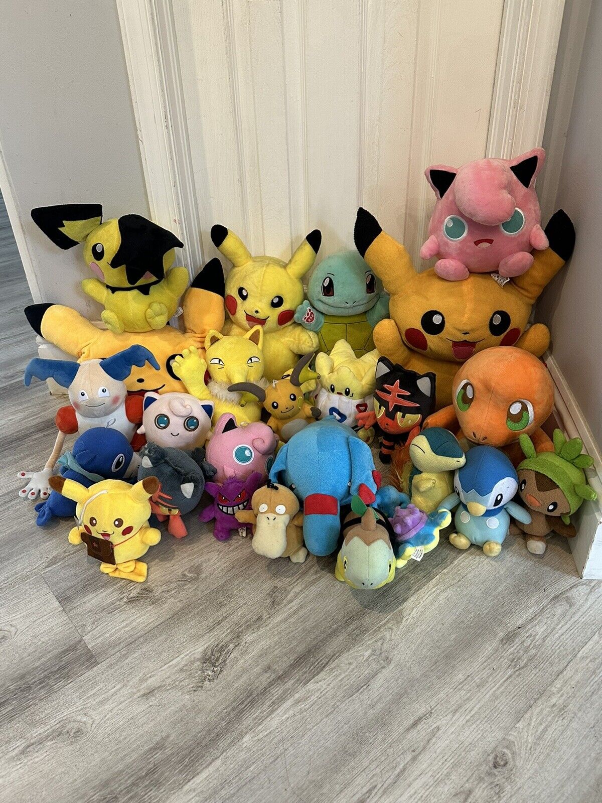 Lot Of 25 Pokemon Plush Variety Of Characters Some Have Damage See Description