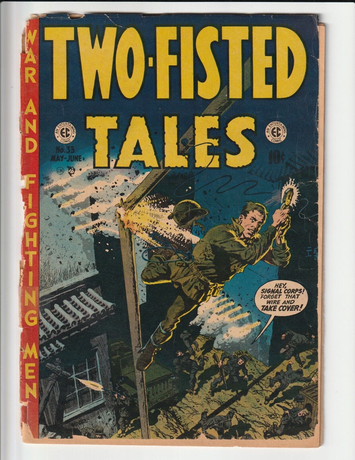 TWO-FISTED TALES #33 (1953) EC COMICS VERY LOW GRADE COMPLETE
