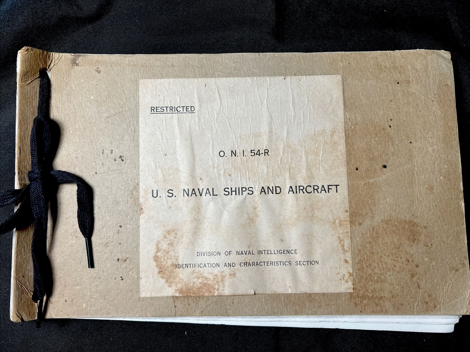 1942 O.N.I. 54-R U.S. NAVAL SHIPS and AIRCRAFT Book ID Section MILITARY PHOTOS