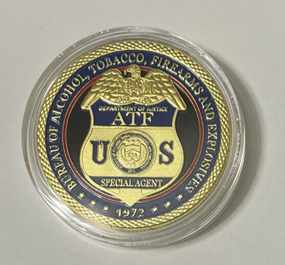 DEPT OF ALCOHOL TOBACCO FIREARMS  (ATF) Special Agent Challenge Coin Police