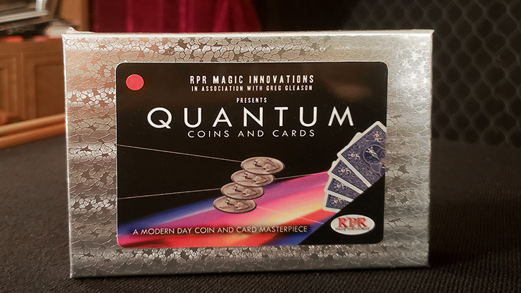 Quantum Coins (US Quarter Blue&Red Card) Gimmicks and Online Instructions by Gre