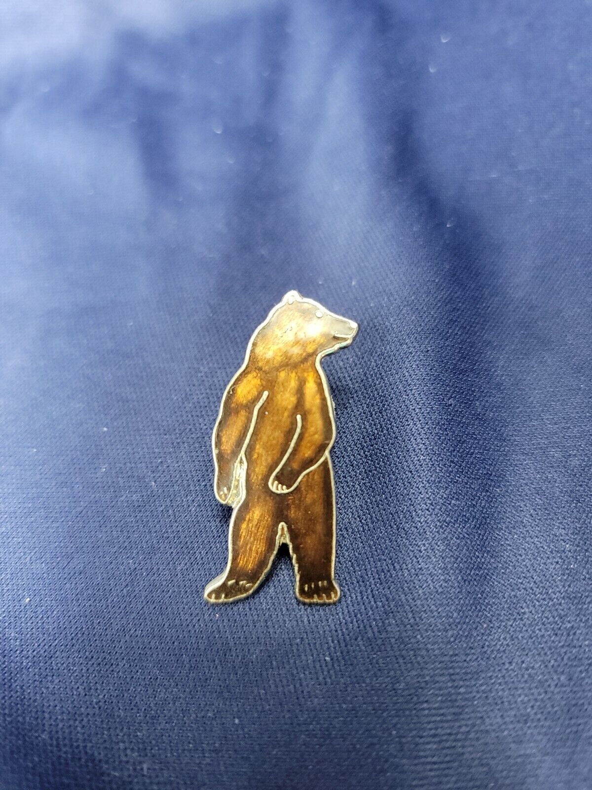 Mapco Vintage Standing Bear Brown Pin Pinback Lapel