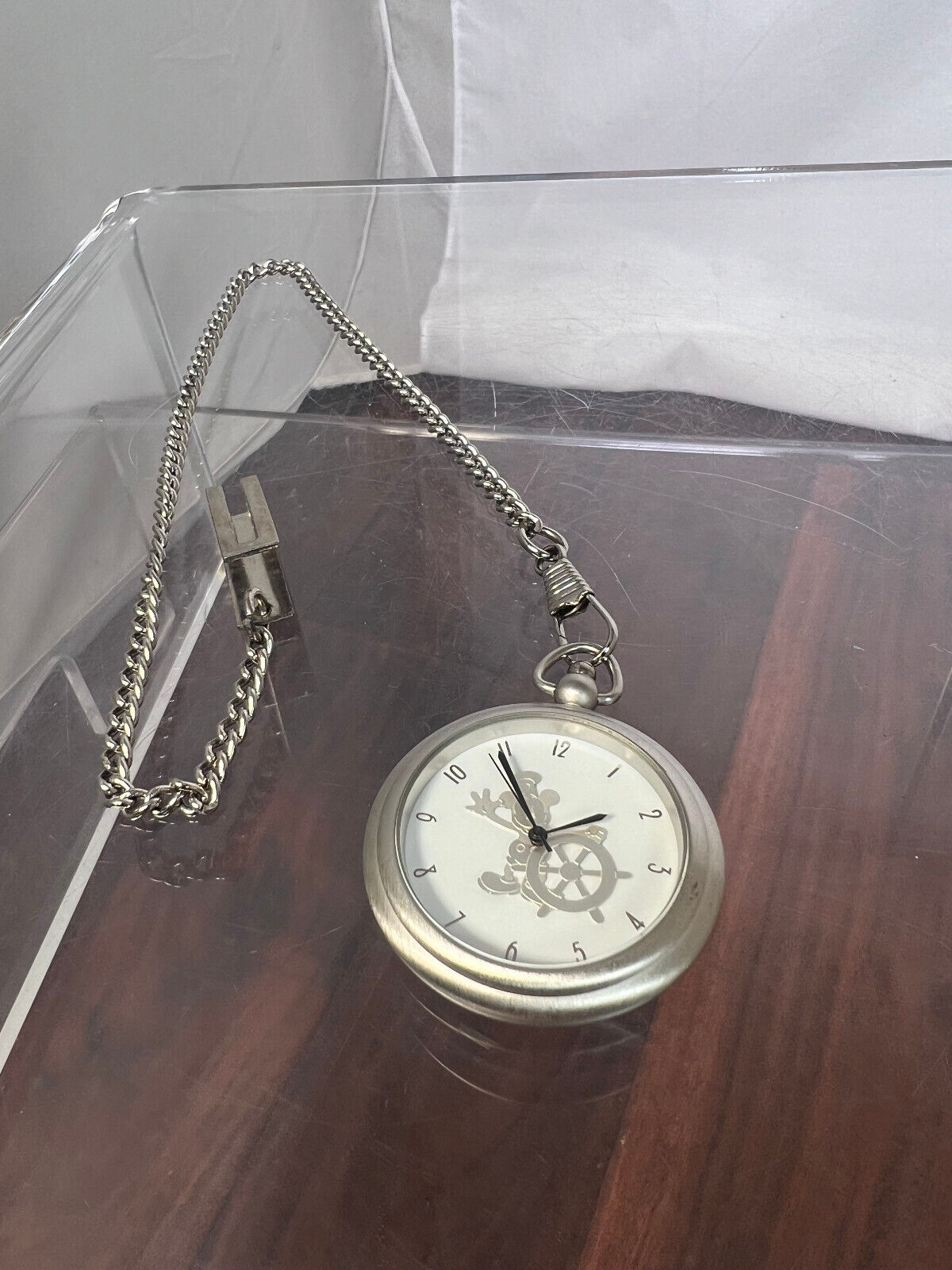 Disney Mickey Steamboat Willie and The Wonder 1999 Inaugural Voyage Pocket Watch