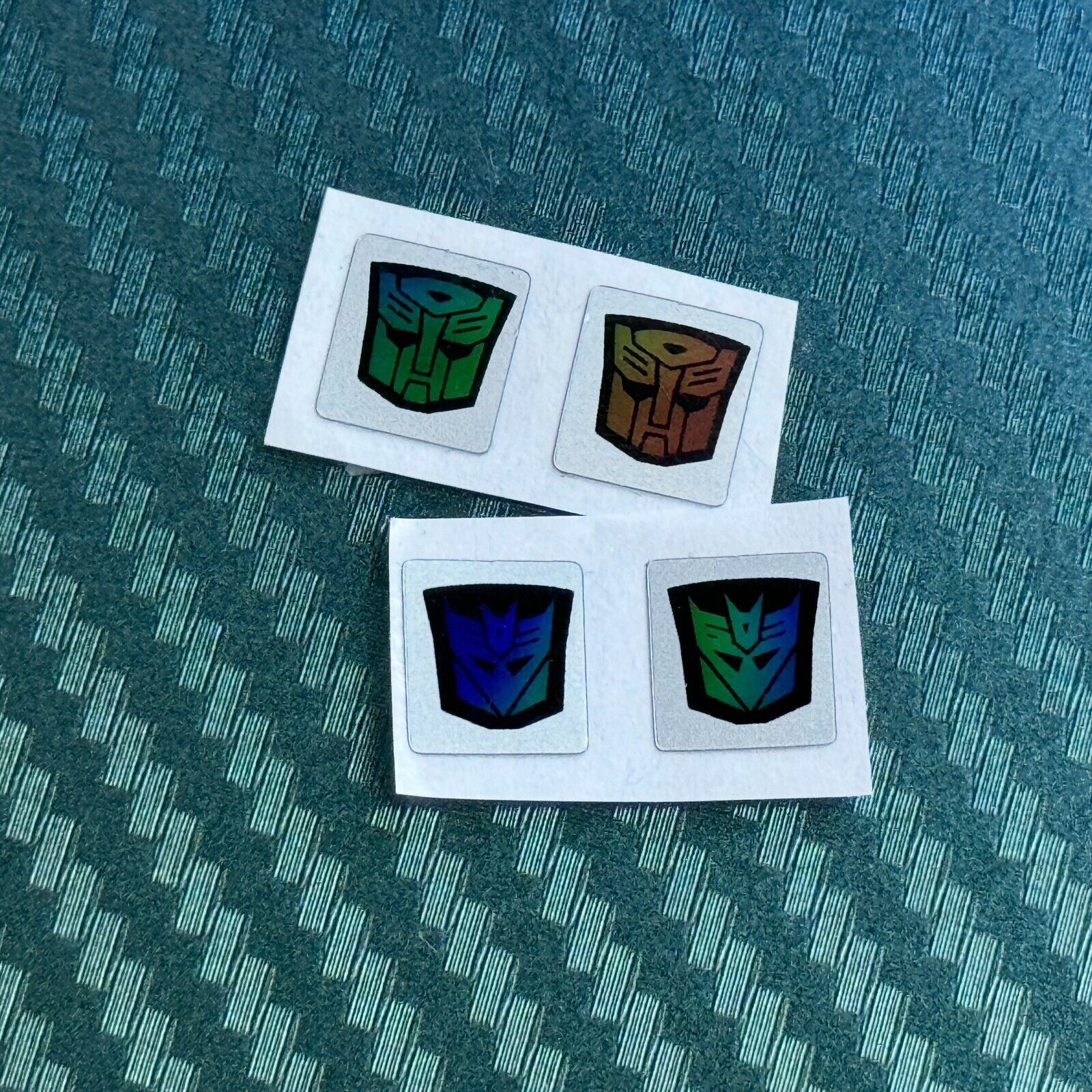 Transformers G1 4 Rubsign Stickers - Autobots & Decepticons Rub Sign Logos