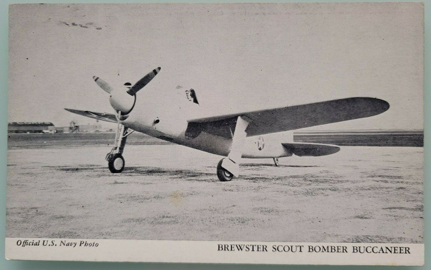 BREWSTER SCOUT BOMBER BUCCANEER U.S. Navy WWII Official Photo U.S. Vintage 1940s