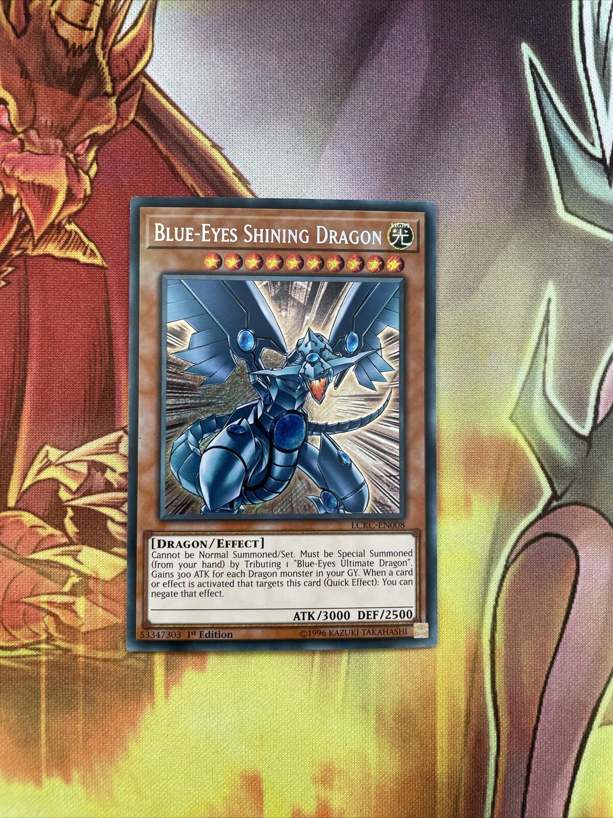 LCKC-EN008 Blue-Eyes Shining Dragon secret rare Yugioh card