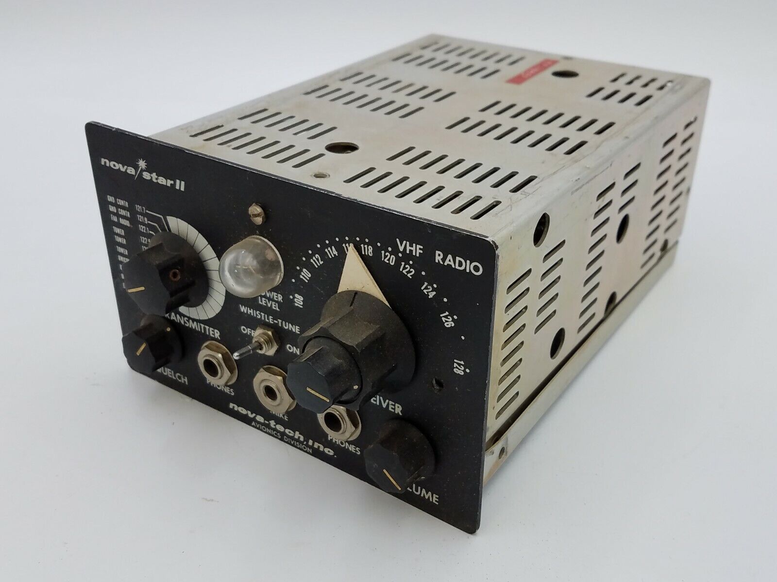 Vintage Nova-Tech Nova Star II VHF Radio Avionic Salvage Part Tubes Present 