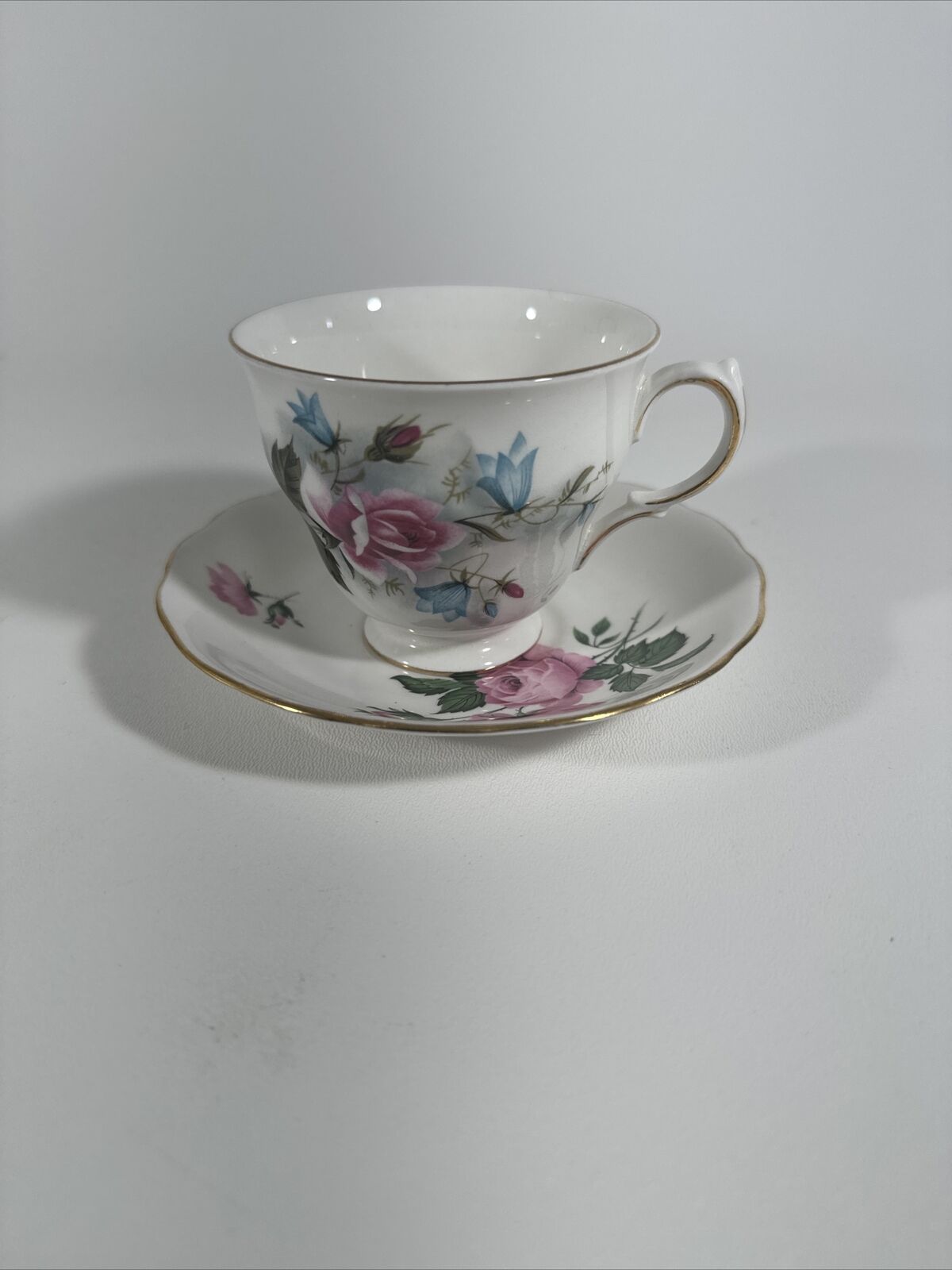 Vintage Queen Anne Bone China Teacup And Saucer
