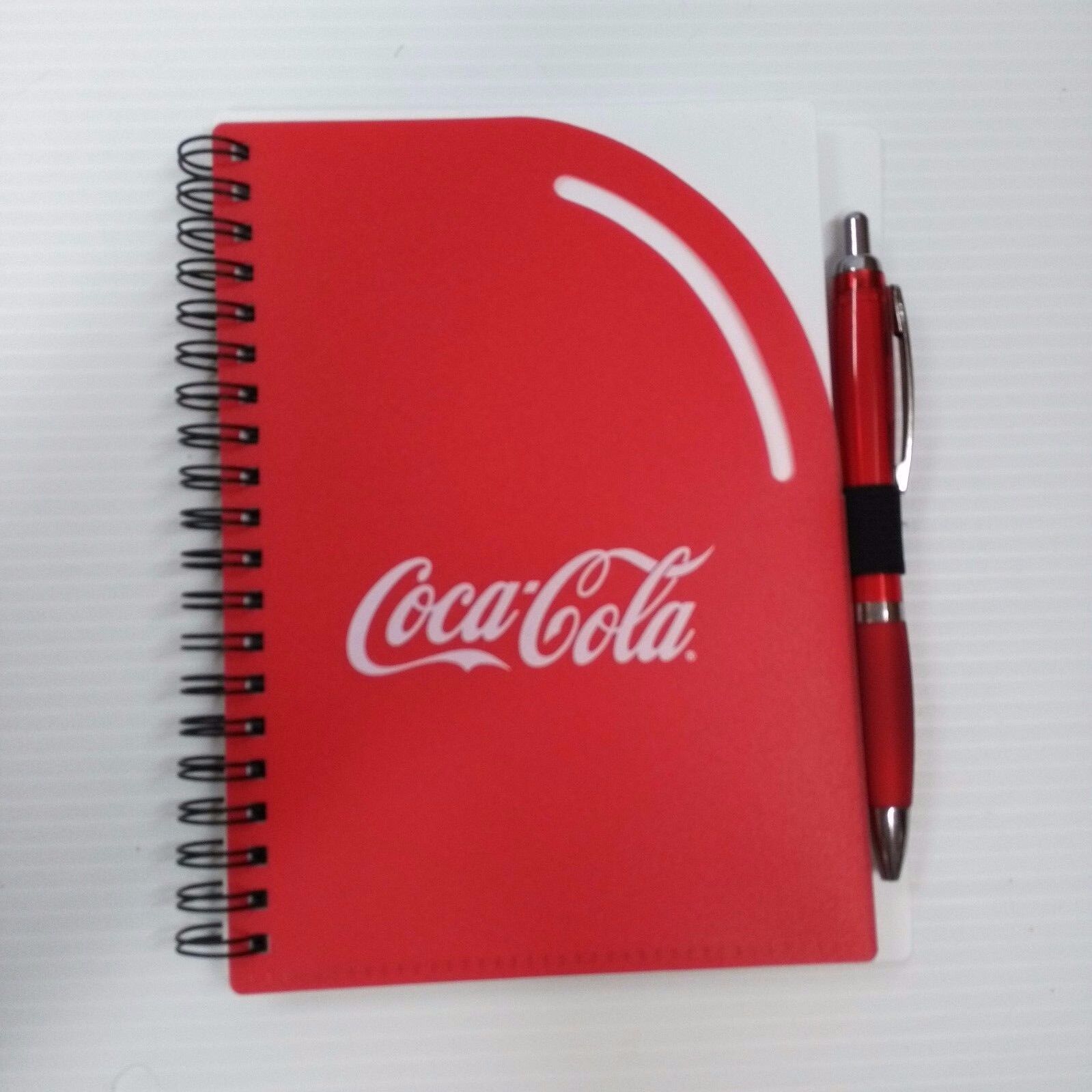 Coca-Cola Spiral Notebook with Pen Red