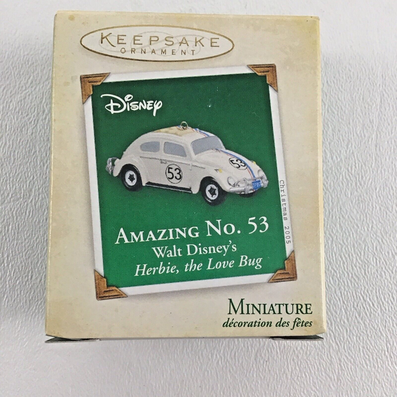 Hallmark Keepsake Miniature Ornament Amazing No 53 Herbie The Love Bug 2005 New