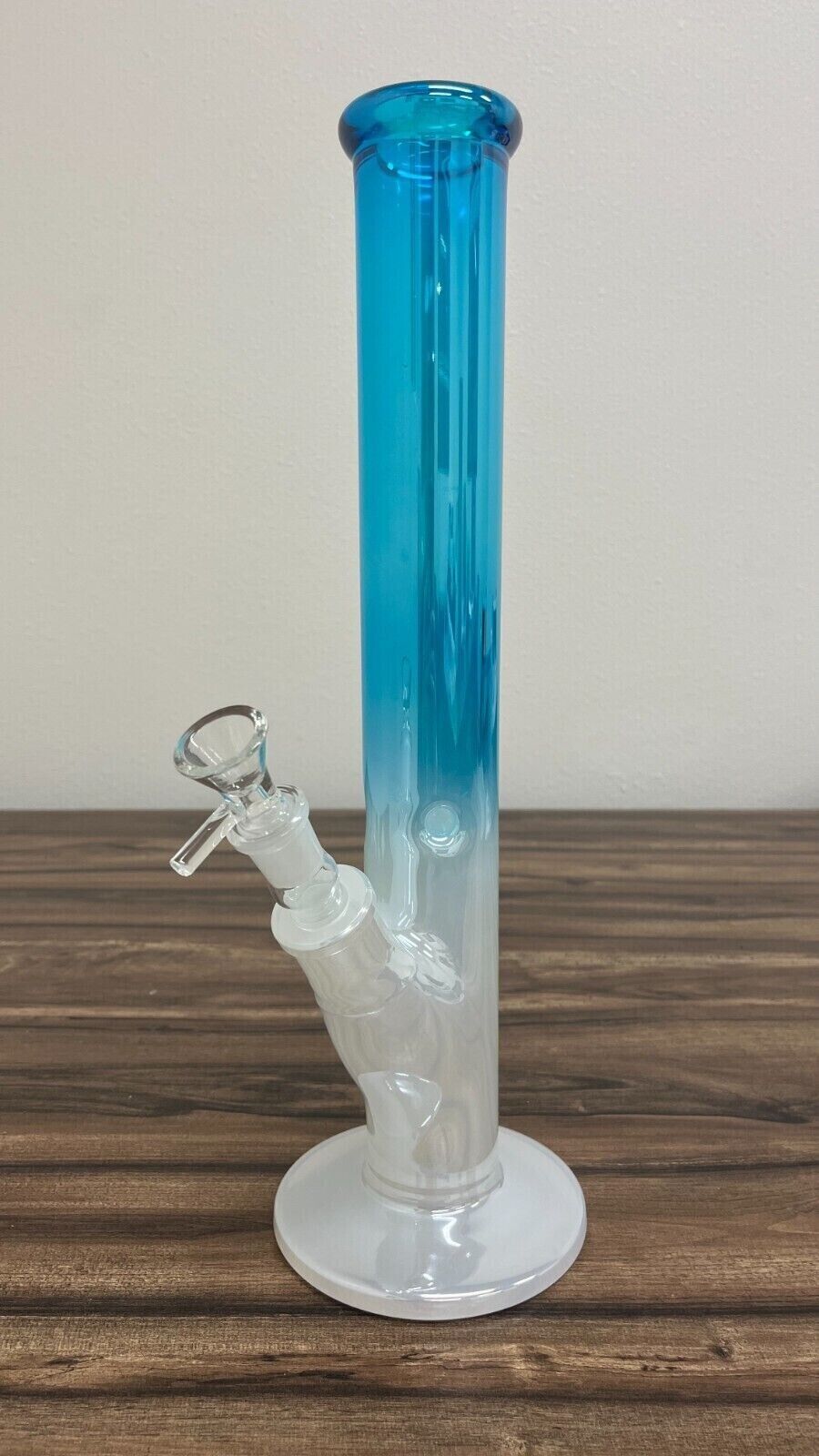 16'' Heavy 7mm Thick Glass Bong Water Pipe Hookah with 18mm Glass Bowl