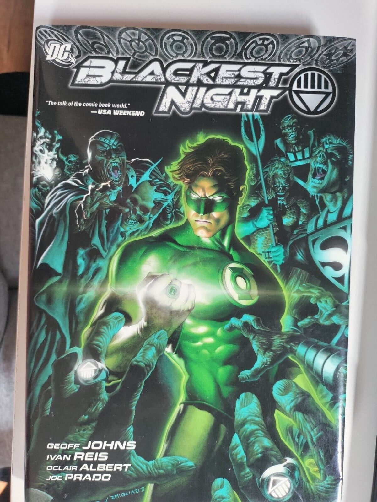 Green Lantern Blackest Night Hard Cover NM DC Comics September 2010 