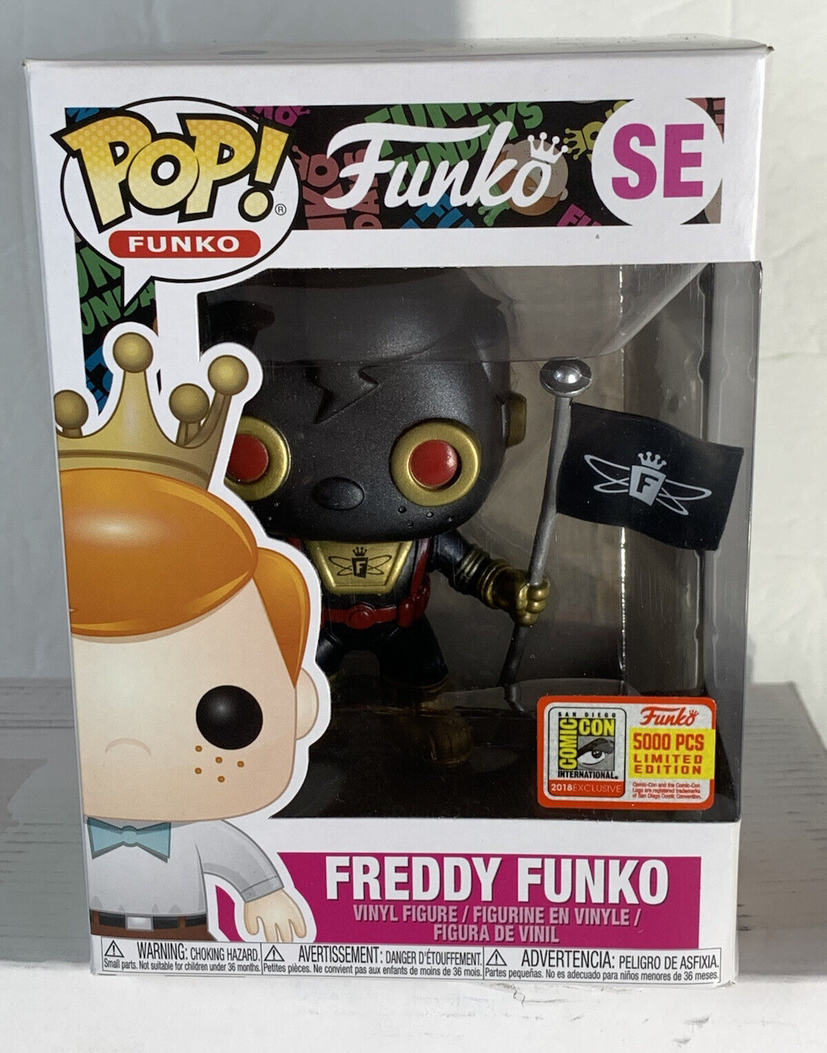Funko POP Freddy Funko Space Robot Black 2018 SDCC Exclusive LE 5000 Pieces