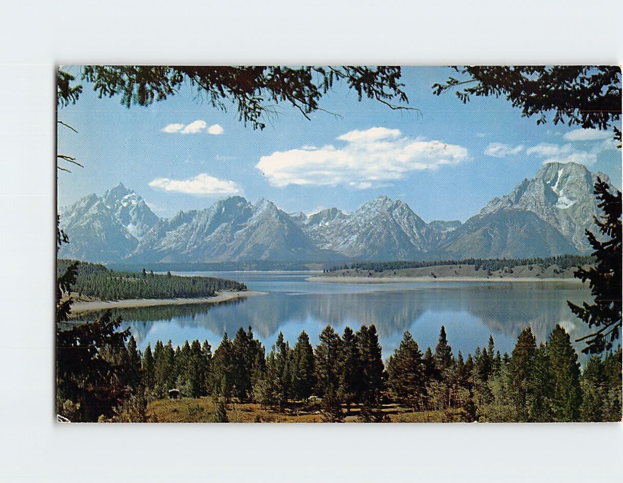 Postcard Jackson Lake Wyoming USA