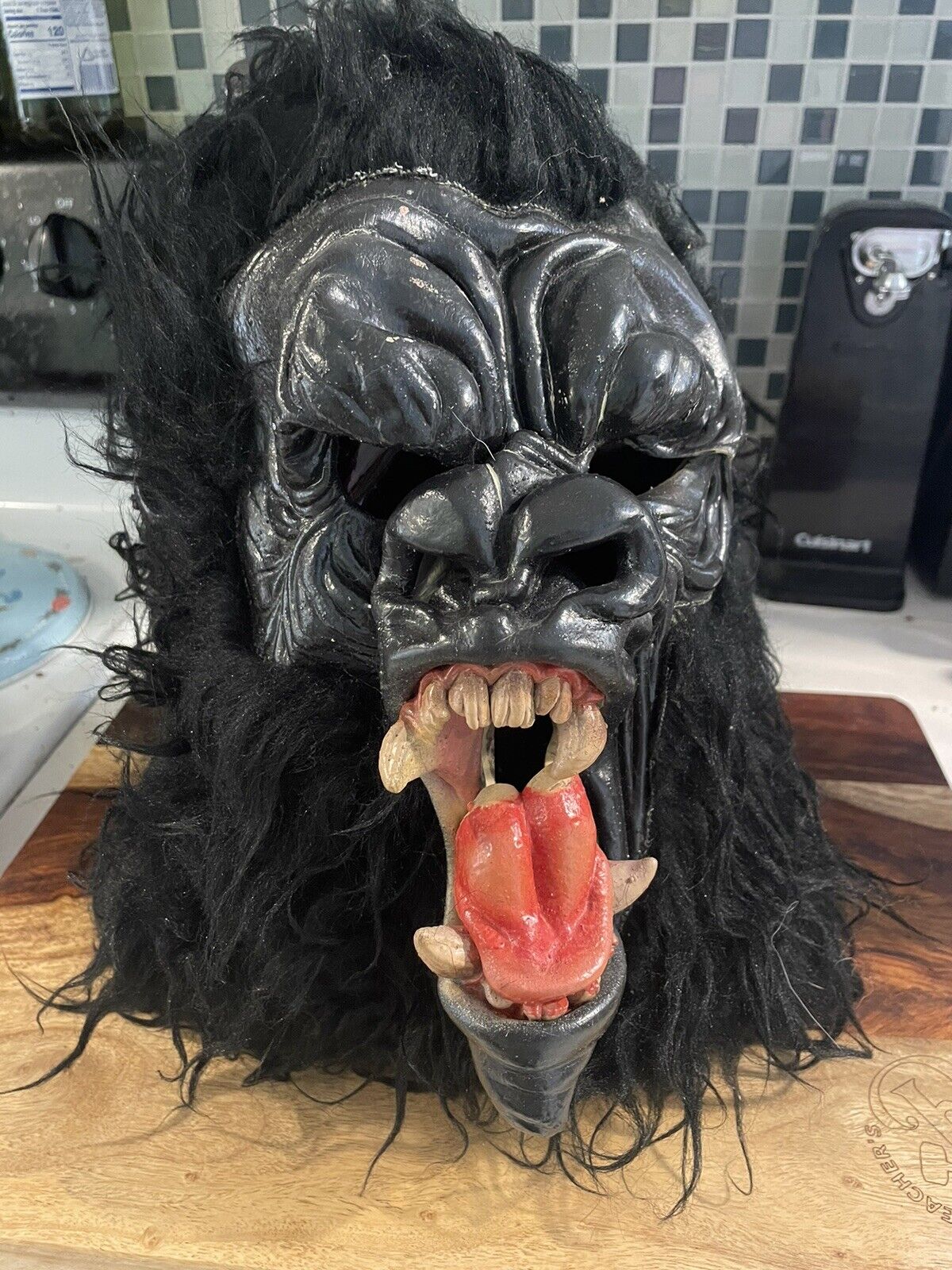 Vintage 1979 Be Something Angry Gorilla Halloween Latex Mask