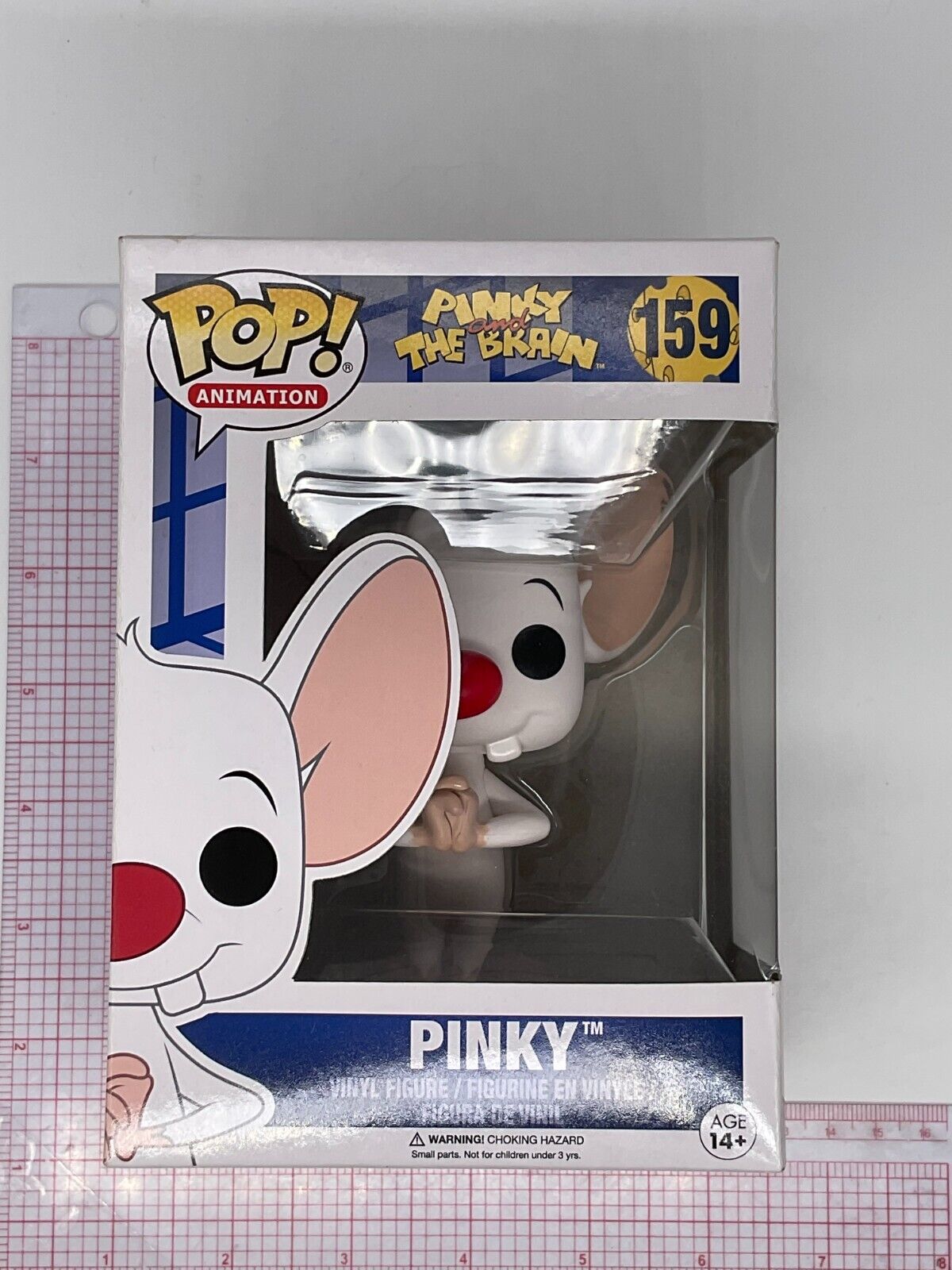 Funko Pop Vinyl: Pinky and The Brain - Pinky #159 NON-MINT BOX SEE PICS H01