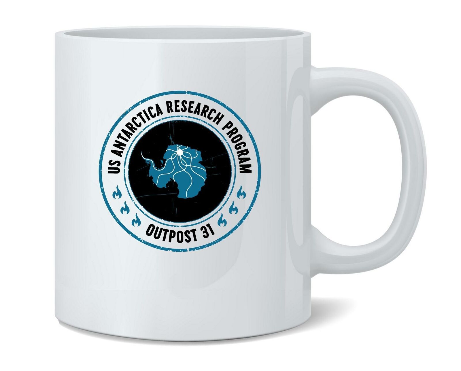 Outpost 31 US Antarctica Research 80s Horror Movie Classic Coffee Mug Tea Cup