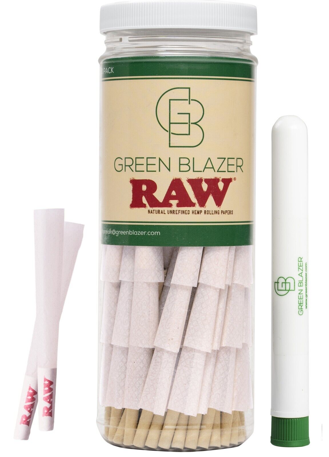 RAW Cones Organic 1 1/4 Size: 100 Pack