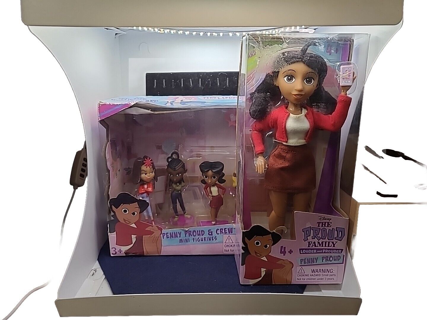 Vintage The Proud Family NIB Lot Penny Proud Doll And Friends Mini Figures 