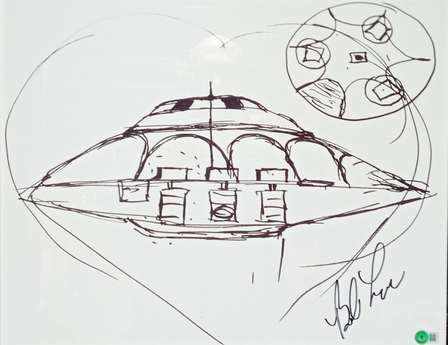 Bob Lazar Signed Area 51 - Sport Model  Print 16\