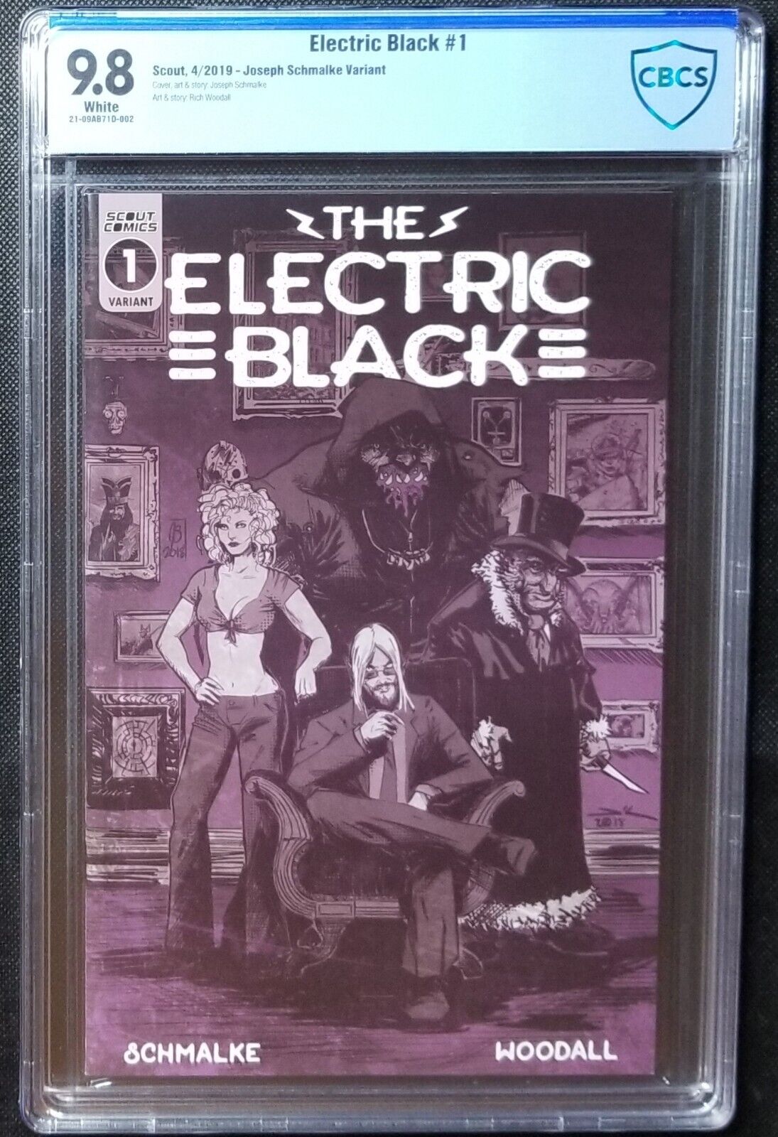 Electric Black #1 CBCS 9.8 NM/MT Retailer Incentive Cover Optioned Rick & Morty