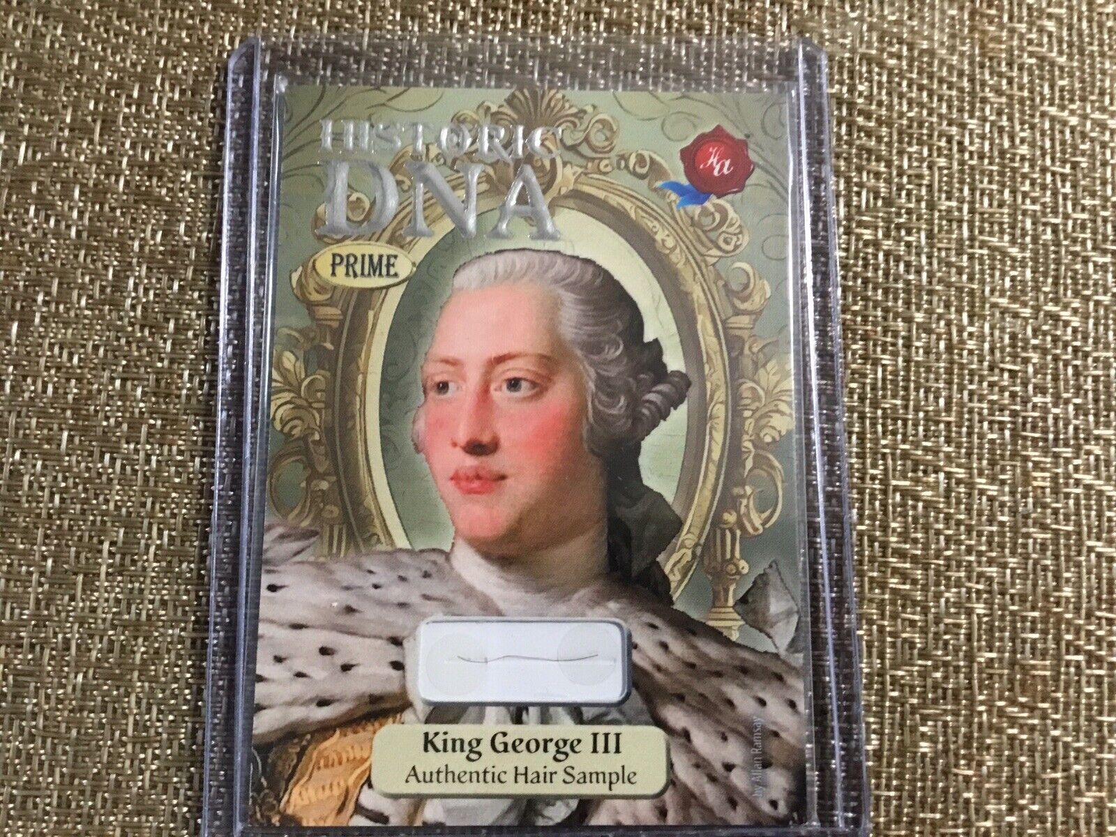 historic autographs dna hair card King George III #19/25