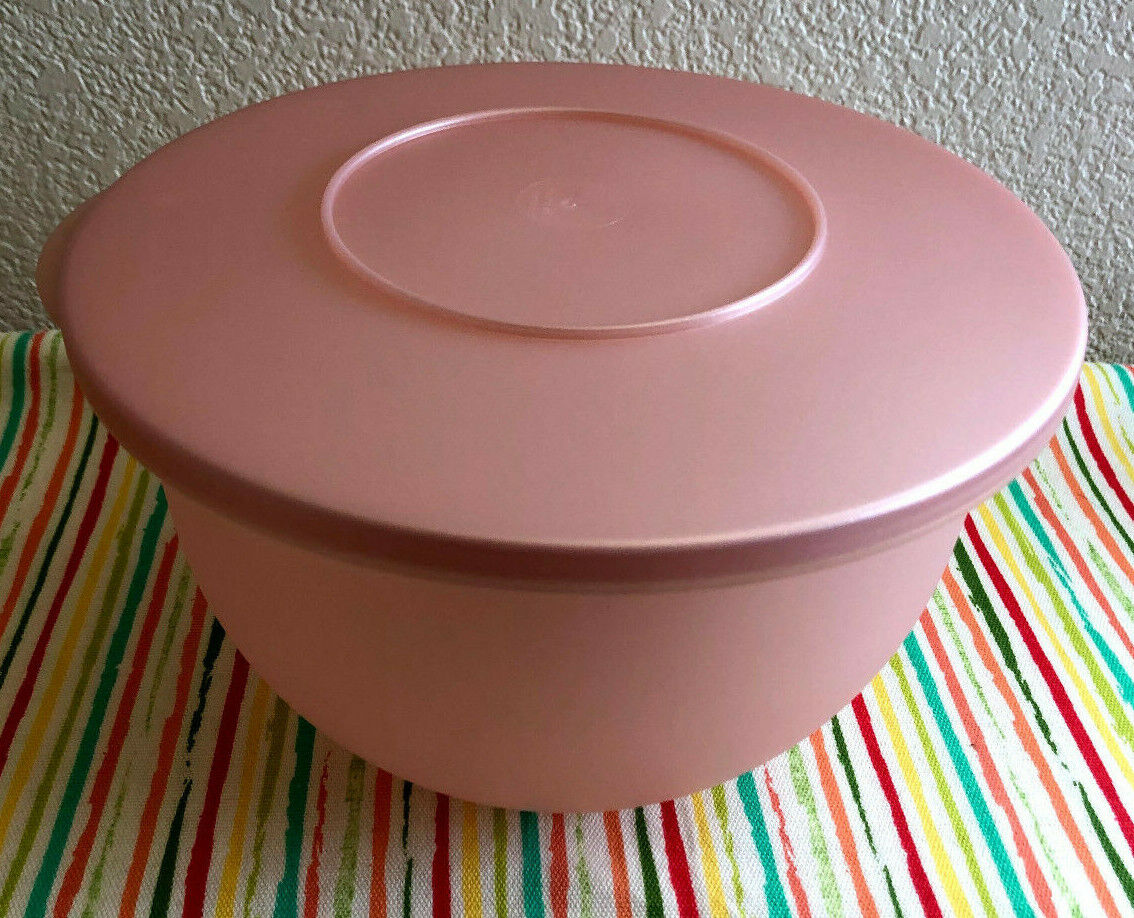 Tupperware Impressions Small Bowl 10 Cups Pearl Pink Salad Bowl 2.5L New