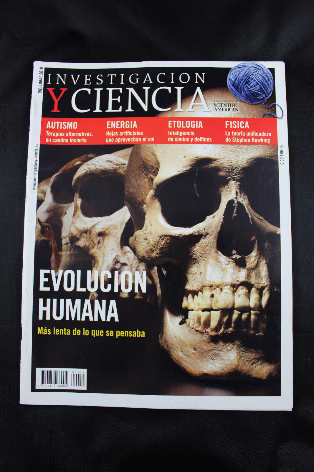 Magazine Research And Science Human Evolution - December 2010