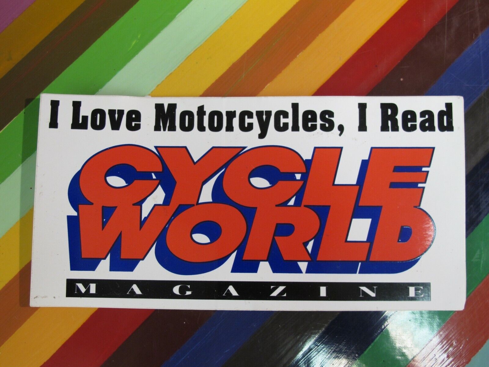 vtg 1980s+ Motocross MX cycle sticker - Cycle News World Maier +
