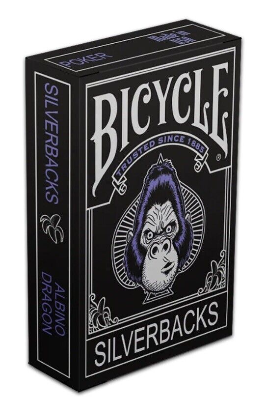 Bicycle Silverback Gorilla Playing Cards Albino Dragon Sold Out