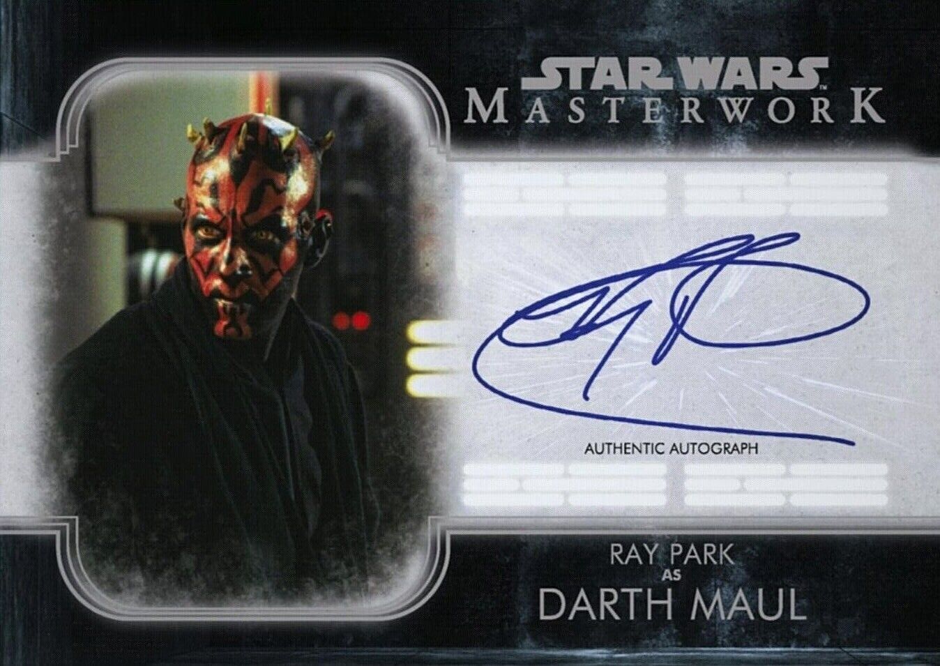 Topps Star Wars MW RAY PARK Authentic Autograph as DARTH MAUL SIG Digital Card