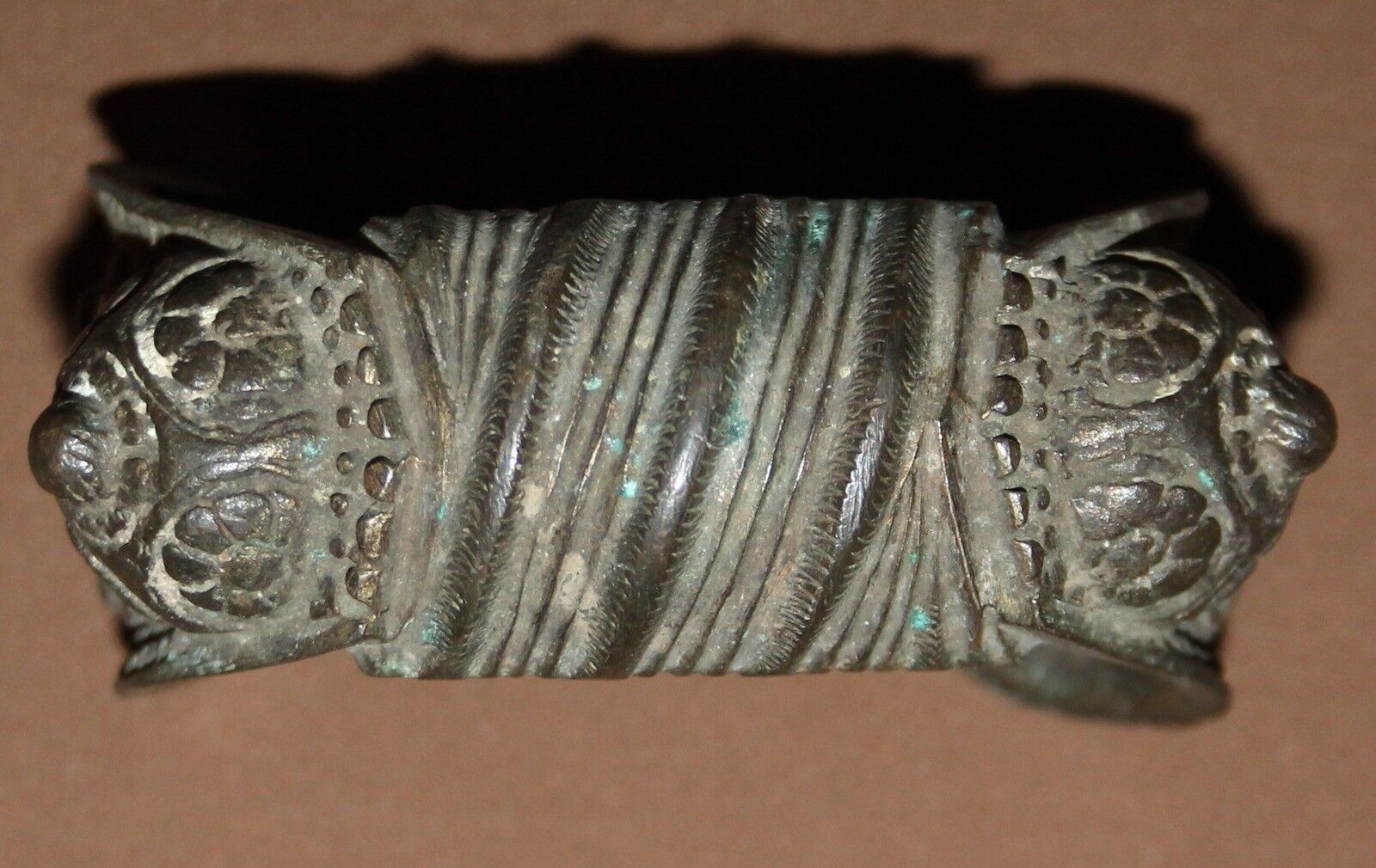 Antique Greek bronze female fertility bracelet