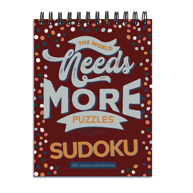 The World Needs More Sudoku Book Puzzle Pad Multi