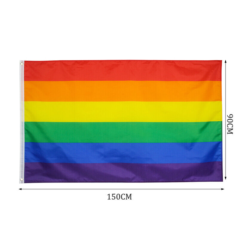 90x150cm Homosexual Philadelphia Philly Gay Pride Rainbow FlJO